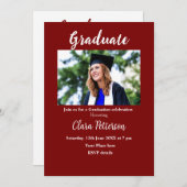 Classic Black White Class Toevoegen Jaar Scho afst Aankondiging (Voorkant / Achterkant)