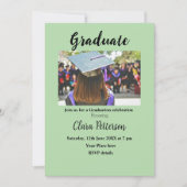 Classic Black White Class Toevoegen Jaar Scho afst Aankondiging (Voorkant)