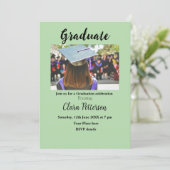 Classic Black White Class Toevoegen Jaar Scho afst Aankondiging (Staand voorkant)