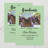 Classic Black White Class Toevoegen Jaar Scho afst Aankondiging (Voorkant / Achterkant)