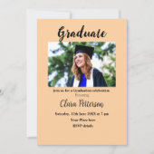 Classic Black White Class Toevoegen Jaar Scho afst Aankondiging (Voorkant)