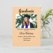 Classic Black White Class Toevoegen Jaar Scho afst Aankondiging (Staand voorkant)