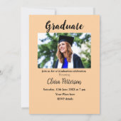 Classic Black White Class Toevoegen Jaar Scho afst Aankondiging (Achterkant)