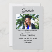 Classic Black White Class Toevoegen Jaar Scho afst Aankondiging (Voorkant)