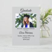 Classic Black White Class Toevoegen Jaar Scho afst Aankondiging (Staand voorkant)