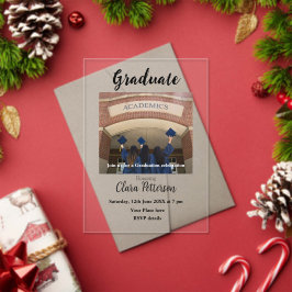 Classic Black White Class Toevoegen Jaar Scho afst Acryl Uitnodigingen