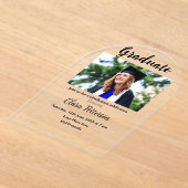 Classic Black White Class Toevoegen Jaar Scho afst Acryl Uitnodigingen (Laagn)