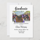 Classic Black White Class Toevoegen Jaar Scho afst Kaart (Voorkant)