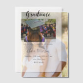 Classic Black White Class Toevoegen Jaar Scho afst Vellum Uitnodigingen (Offset (Koppel))