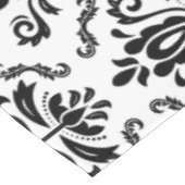 Classic Black White Damask Pattern - Stijlvolle af Tafelkleed (Gekanteld)