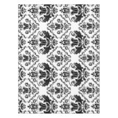 Classic Black White Damask Pattern - Stijlvolle af Tafelkleed (Voorkant)