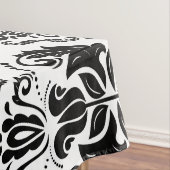 Classic Black White Damask Pattern - Stijlvolle af Tafelkleed (Voorbeeld)