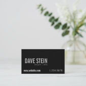 CLASSIC BLACK & WHITE DIAMOND PATROON VISITEKAARTJE (Staand voorkant)
