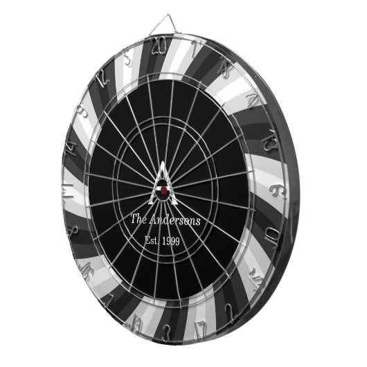 Classic Black White Family Game Amusement Dartbord (Voorkant Rechts)