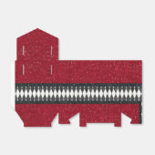 Classic Black White Harlequin Diamond Argyle Bedankdoosjes (Uitgevouwen)