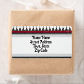 Classic Black White Harlequin Diamond Argyle Etiket (Insitu)