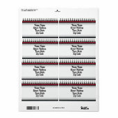 Classic Black White Harlequin Diamond Argyle Etiket (Full Sheet)