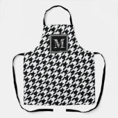 Classic Black White Houndstooth | Modern monogram Schort (Voorkant)
