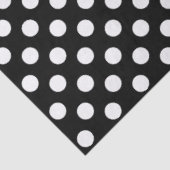 Classic Black & White Large Polka Dots Tissuepapier (Detail)