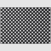 Classic Black & White Large Polka Dots Tissuepapier (Voorkant)