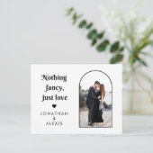 Classic Black & White Photo Arch 70s Typografie Briefkaart (Staand voorkant)