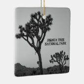 Classic Black White Pink Blue Joshua Tree Souvenir Keramisch Ornament (Rechts)