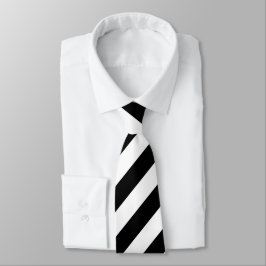  Classic Black White Pinstripe Stropdas
