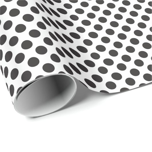 Classic Black & White Polka Dot Cadeaupapier (Rol Hoek)