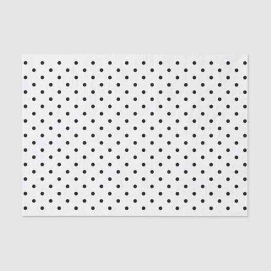 Classic Black White Polka Dots Pattern Gift Wrap Tissuepapier (Voorkant)