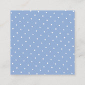 Classic Blauw en Wit Patroon Gift Label of Informatiekaartje (Achterkant)