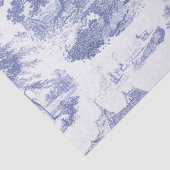 Classic Blauw Frans Chateau Toile Tissuepapier (Detail)