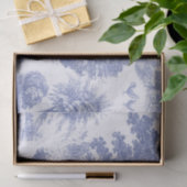 Classic Blauw Frans Chateau Toile Tissuepapier (Geschenk)