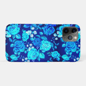 Classic Blauw Roos Bloemen Pattern-876 Case-Mate iPhone Case (Achterkant (horizontaal))