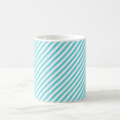 Classic blue and white diagonal stripes koffiemok (Center)