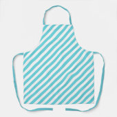 Classic blue and white diagonal stripes schort (Voorkant)