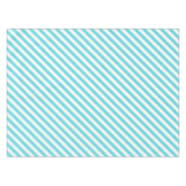 Classic blue and white diagonal stripes tafelkleed (Voorkant (Horizontaal))