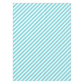 Classic blue and white diagonal stripes tafelkleed (Voorkant)