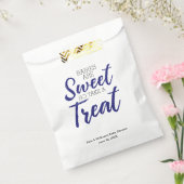 Classic Blue Baby's Sweet Boy Baby shower Party Bedankzakje (Gezegeld)