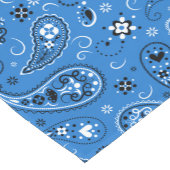 Classic Blue Bandana Paisley Korte Tafelloper (Hoek)