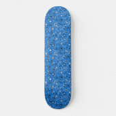 Classic Blue Bandana Paisley Persoonlijk Skateboard (Voorkant)