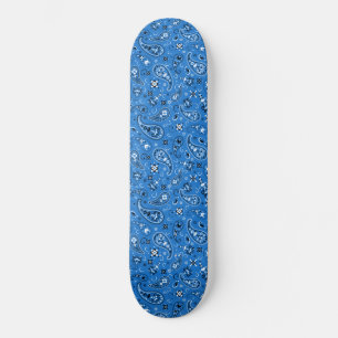 Classic Blue Bandana Paisley Persoonlijk Skateboard