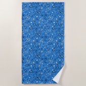 Classic Blue Bandana Paisley Strandlaken (Voorkant)