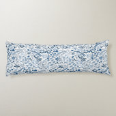 CLASSIC BLUE | Boho Floral Beauty Lichaamskussen (Achterkant)