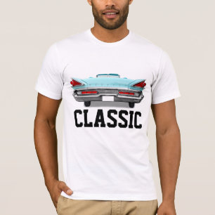 CLASSIC BLUE CAR 1950's MANNEN-SHIRTS T-shirt