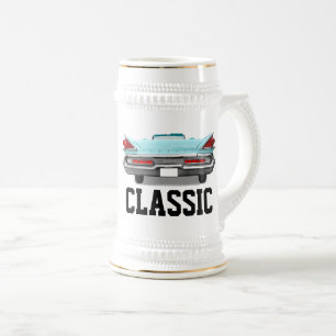 CLASSIC BLUE CAR BEER STEIN BIERPUL