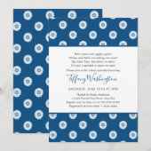 Classic Blue Daisy neutraal geslacht baby strooi Kaart (Voorkant / Achterkant)