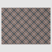 Classic Blue Dark Green Red Plaid Pattern Holiday Tissuepapier (Voorkant)
