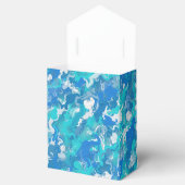 Classic Blue en Turquoise Paint Bedankdoosjes (Geopend)