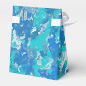 Classic Blue en Turquoise Paint Bedankdoosjes (Achterkant)