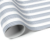 Classic Blue en White Stripe Gift Cadeaupapier (Rol Hoek)